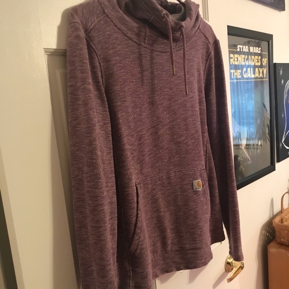 Carhartt Tops - Carhartt M Women’s Purple Hooded Pullover Good Condition